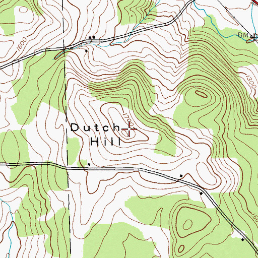 Topographic Map of Dutch Hill, NY