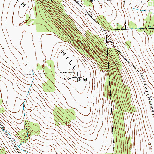 Topographic Map of Dutch Hill, NY