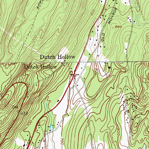 Topographic Map of Dutch Hollow, NY