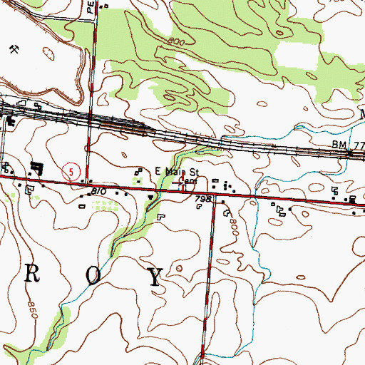 Topographic Map of Buell Cemetery, NY