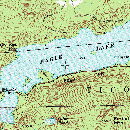 Topographic Map of Eagle Lake, NY