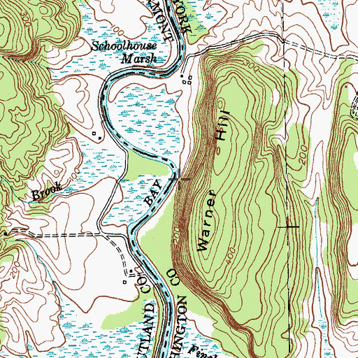 Topographic Map of East Bay, NY