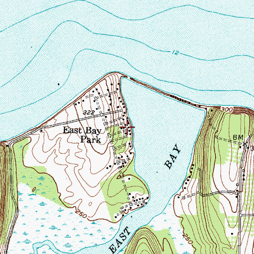 Topographic Map of East Bay Park, NY