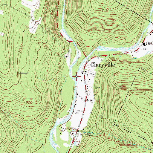 Topographic Map of East Branch Neversink River, NY