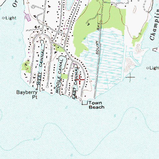 Topographic Map of East Canal, NY
