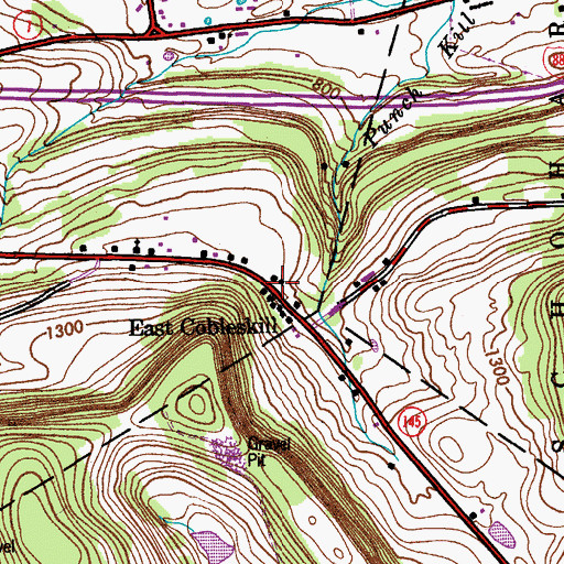 Topographic Map of East Cobleskill, NY