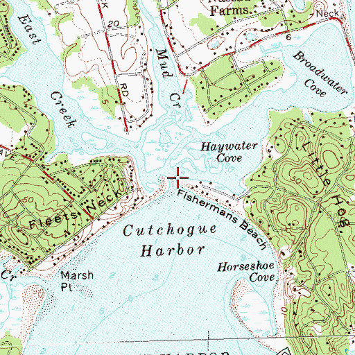 Topographic Map of East Creek, NY