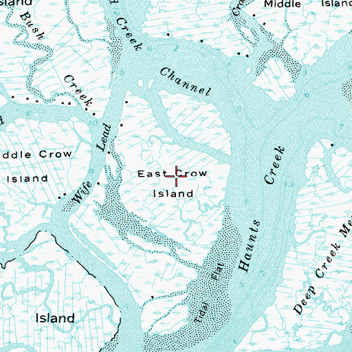 Topographic Map of East Crow Island, NY