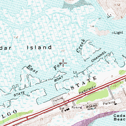 Topographic Map of East Fox Creek, NY