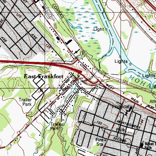 Topographic Map of East Frankfort, NY