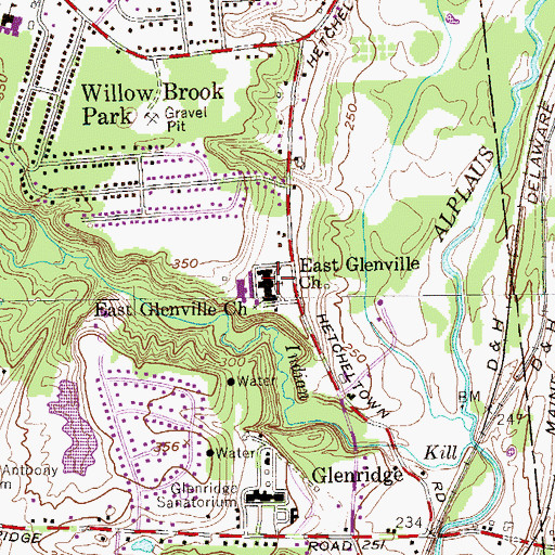 Topographic Map of East Glenville Church, NY