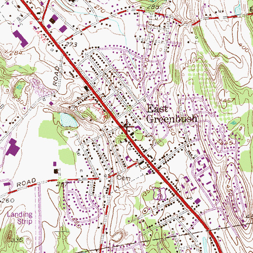 Topographic Map of East Greenbush, NY