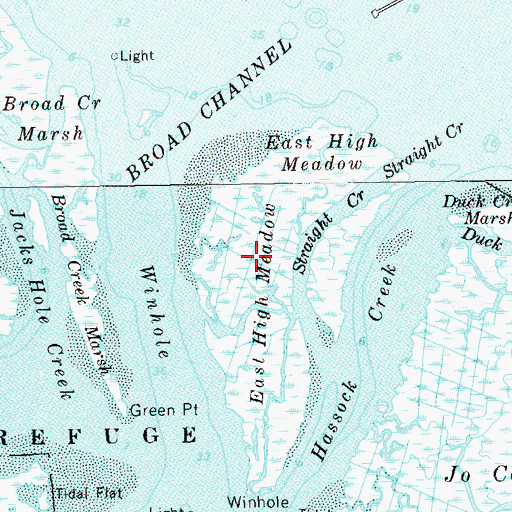 Topographic Map of East High Meadow, NY