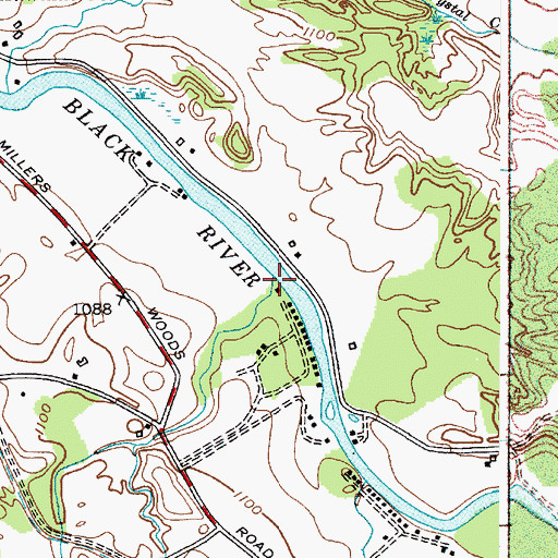 Topographic Map of East Kent Creek, NY