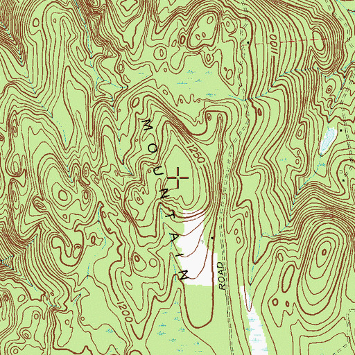 Topographic Map of East Mountain, NY