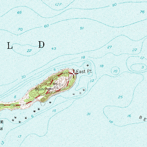 Topographic Map of East Point, NY