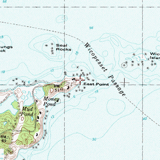 Topographic Map of East Point, NY