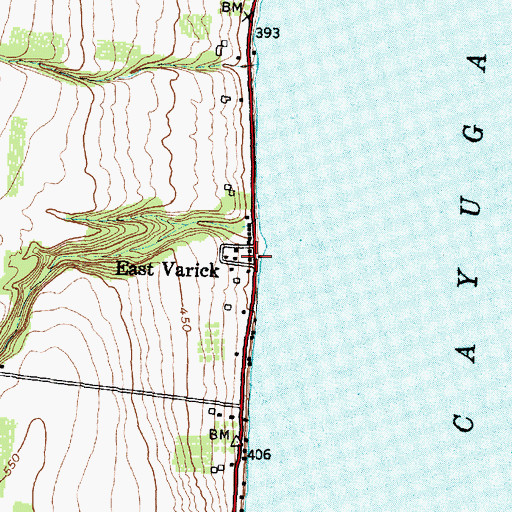 Topographic Map of East Varick, NY