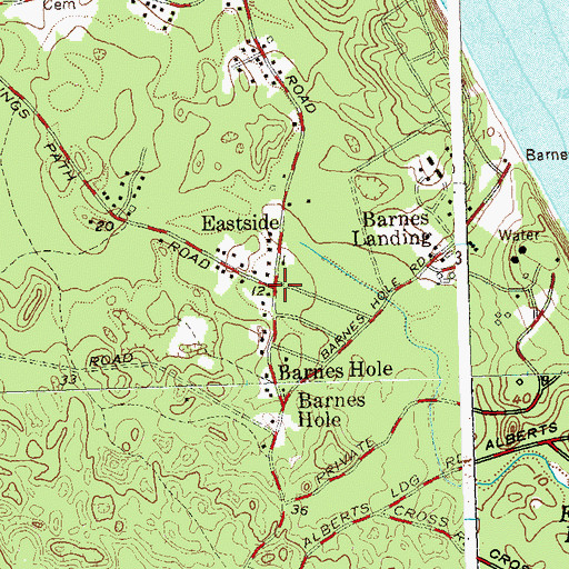 Topographic Map of Eastside, NY