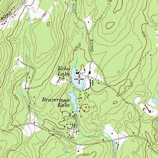 Topographic Map of Echo Lake, NY