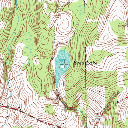 Topographic Map of Echo Lake, NY