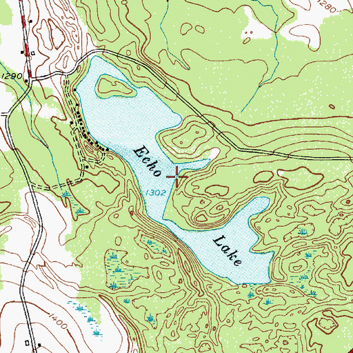Topographic Map of Echo Lake, NY