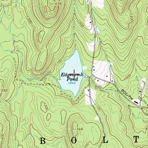 Topographic Map of Edgecomb Pond, NY