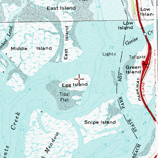 Topographic Map of Egg Island, NY