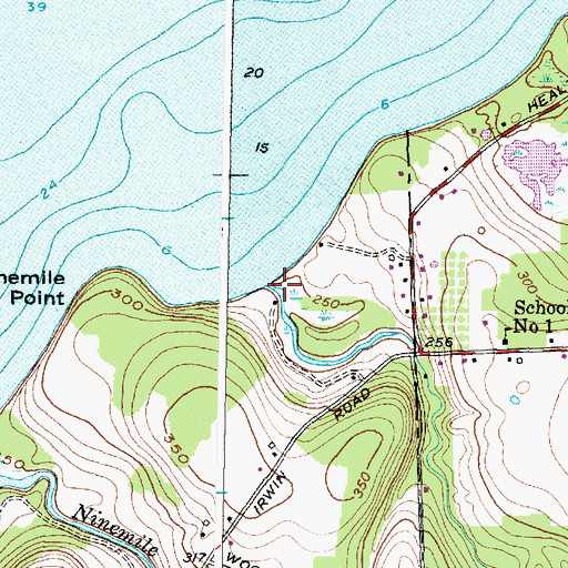 Topographic Map of Eightmile Creek, NY