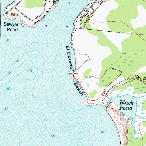 Topographic Map of El Dorado Beach, NY