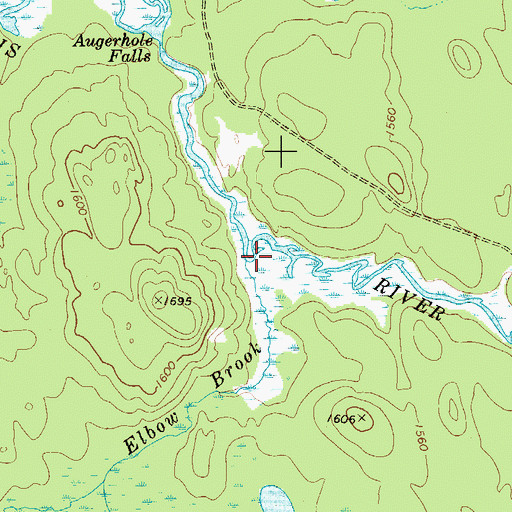 Topographic Map of Elbow Brook, NY