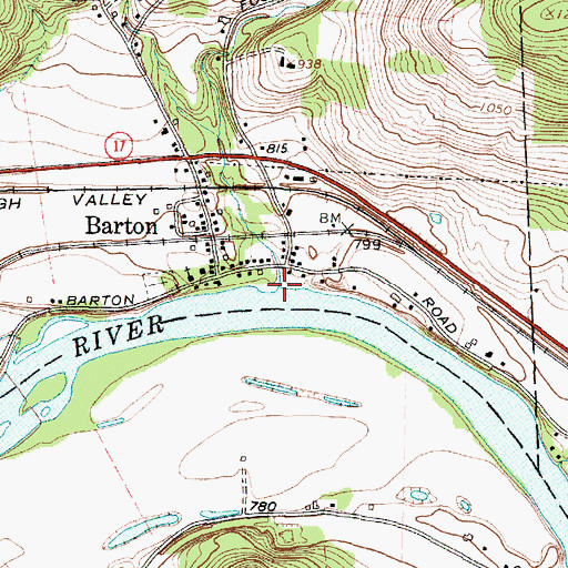 Topographic Map of Ellis Brook, NY