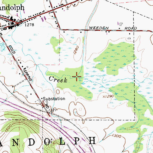 Topographic Map of Elm Creek, NY