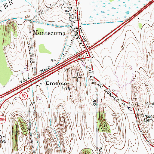 Topographic Map of Emerson Hill, NY