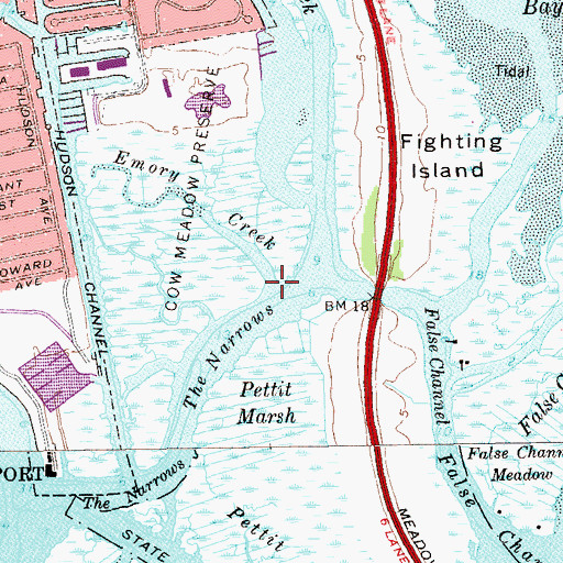 Topographic Map of Emory Creek, NY