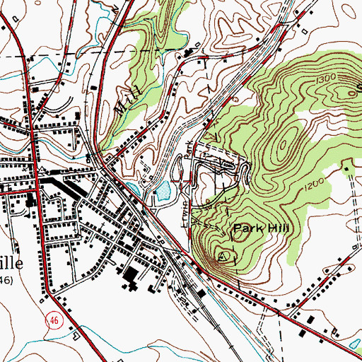 Topographic Map of Erwin Park, NY