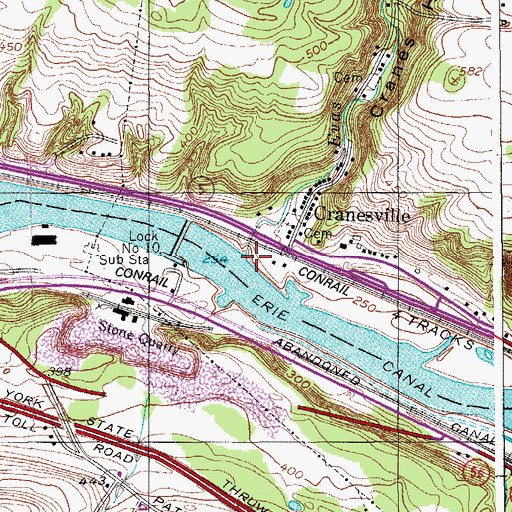 Topographic Map of Evas Kill, NY
