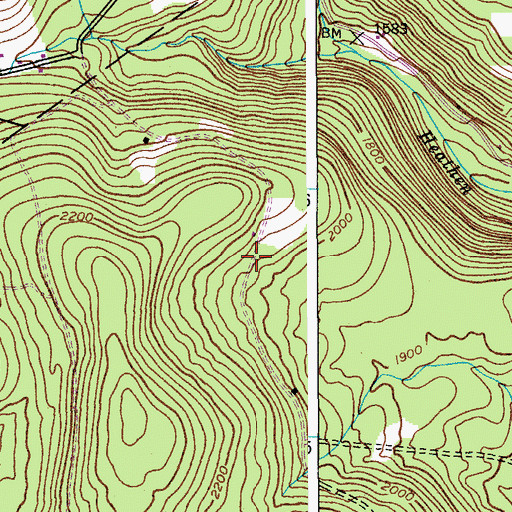 Topographic Map of Fairland Church, NY