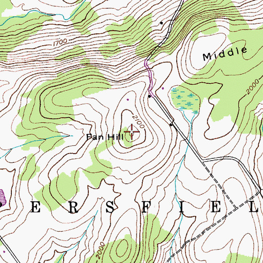 Topographic Map of Fan Hill, NY