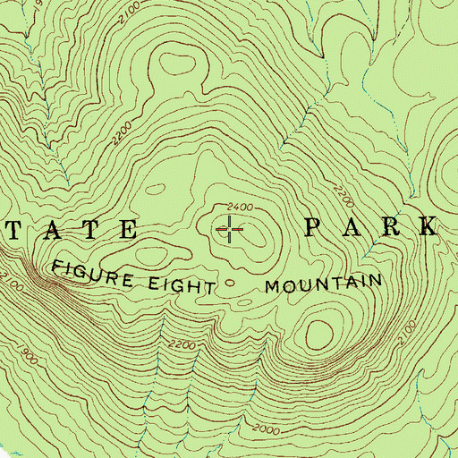 Topographic Map of Figure Eight Mountain, NY