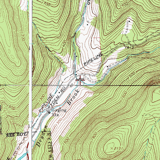 Topographic Map of Finch Hollow, NY
