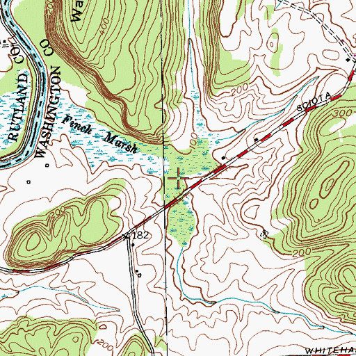 Topographic Map of Finch Marsh, NY