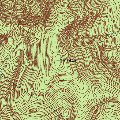 Topographic Map of Fir Mountain, NY