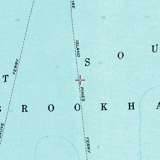 Topographic Map of Fire Island Pines Ferry, NY
