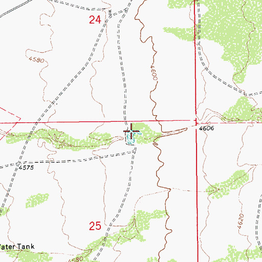 Topographic Map of Pinery Creek, AZ