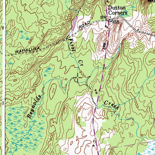 Topographic Map of First Creek, NY