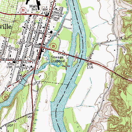 Topographic Map of Fish Creek, NY