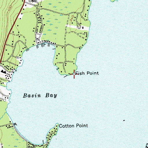 Topographic Map of Fish Point, NY