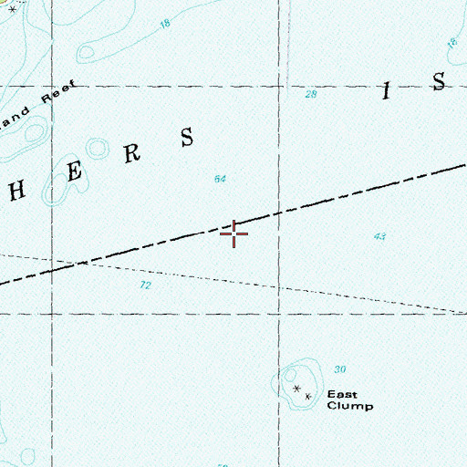 Topographic Map of Fishers Island Sound, NY