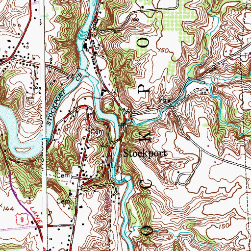 Topographic Map of Fitting Creek, NY